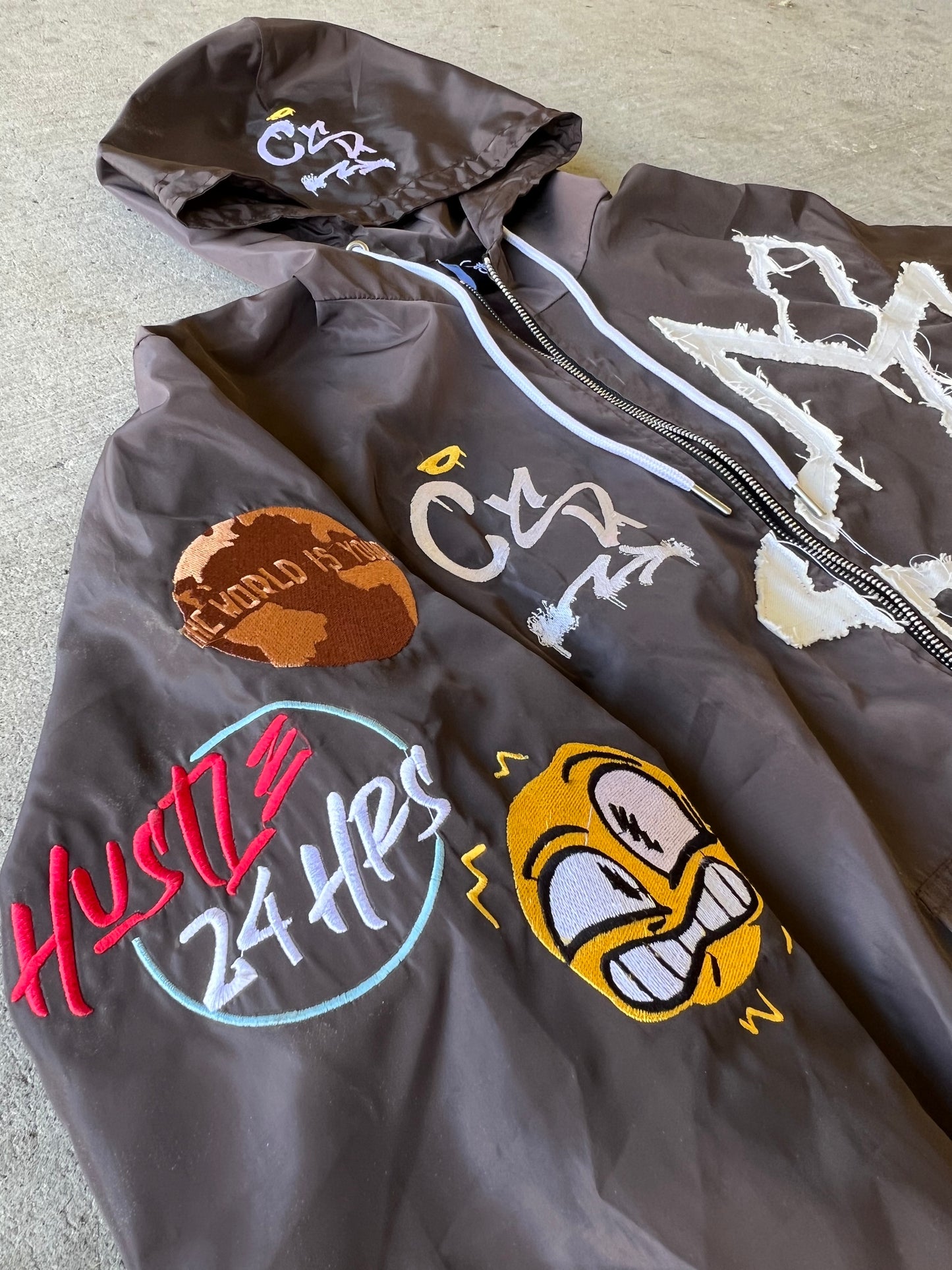 C$A Brown Windbreaker