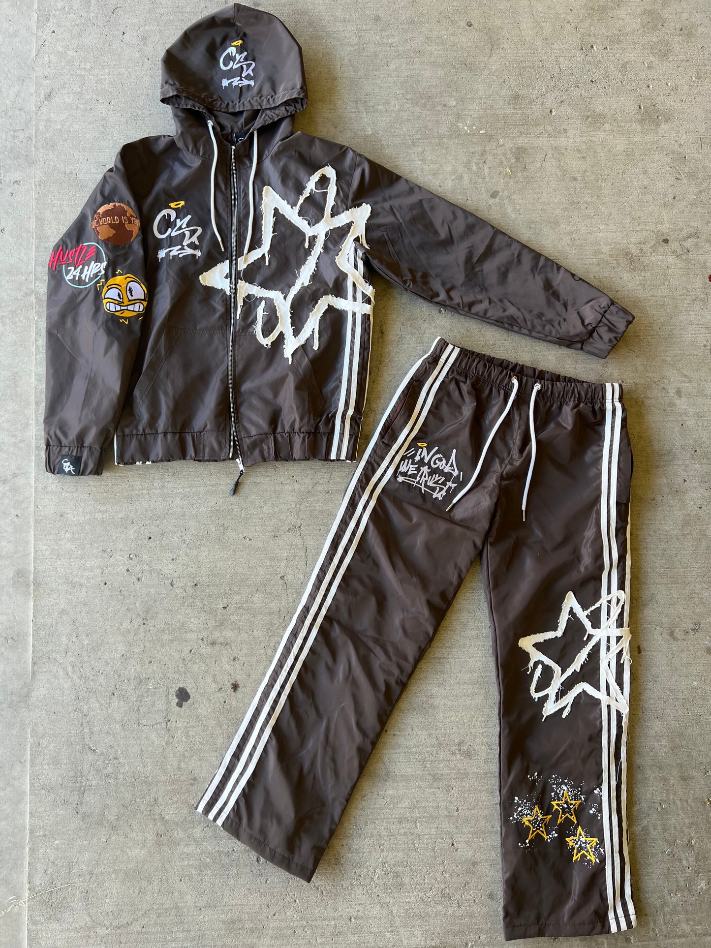 C$A Brown Windbreaker