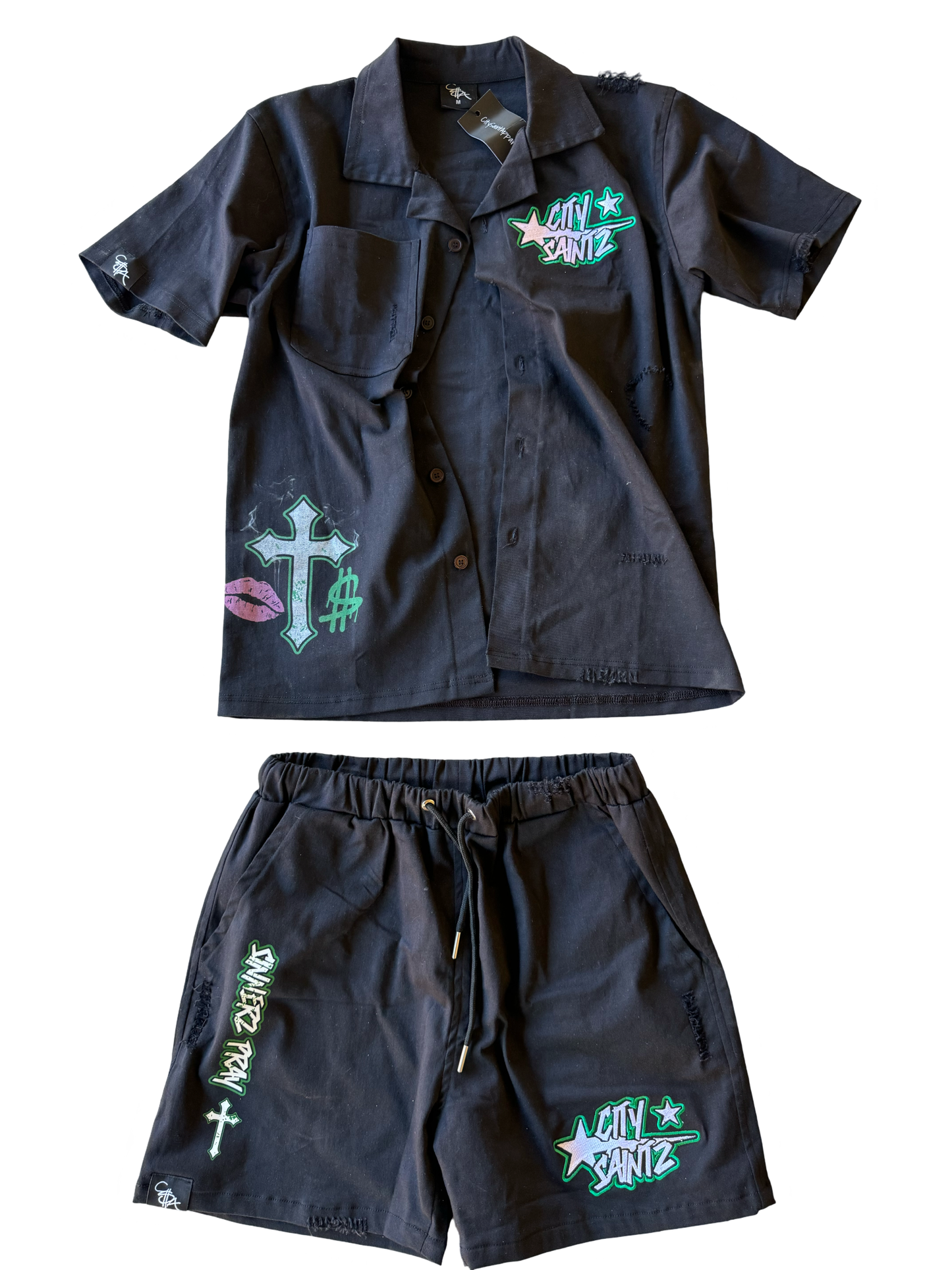 C$A BLACK/GREEN MIND$TATE