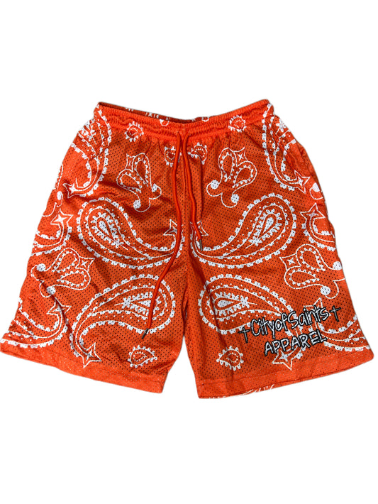 C$A Shorts Paisley Orange