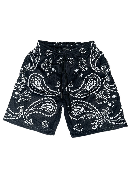 C$A Shorts Paisley Black