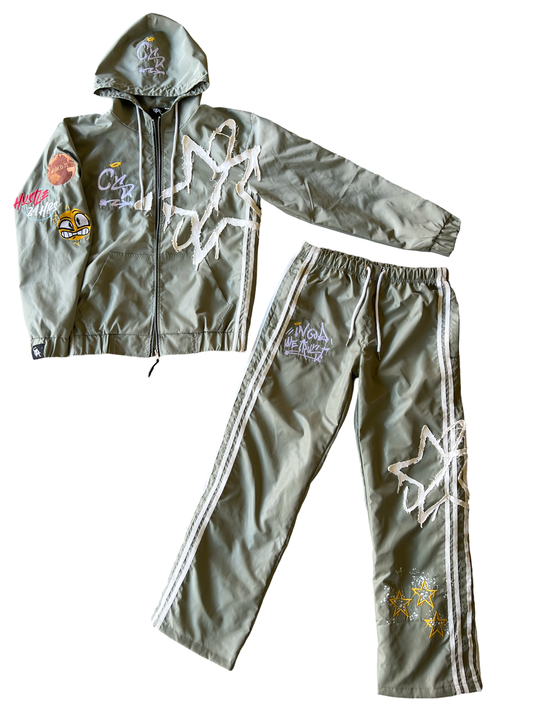 C$A Green Windbreaker